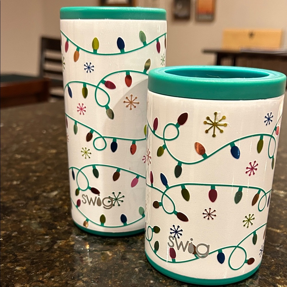 Swig Can & Bottle Coolers in Let It Glow Pattern